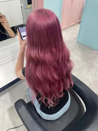 ロング カラー エフェクトブリーチ／ レイヤーカット／翔のヘアスタイル