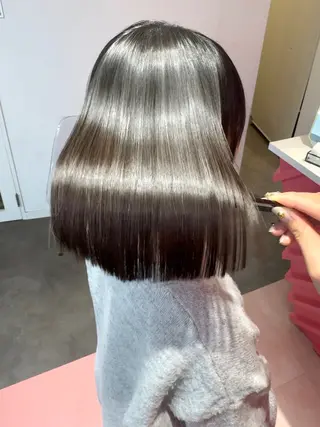 ショート 莉乃/縮毛矯正/髪質 改善/艶カラーのヘアスタイル