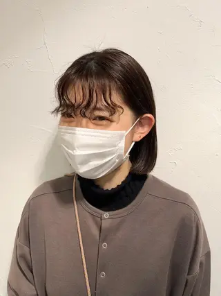 ミディアム パーマ 伊藤ゆかり/髪質改善 /透明感カラーのヘアスタイル