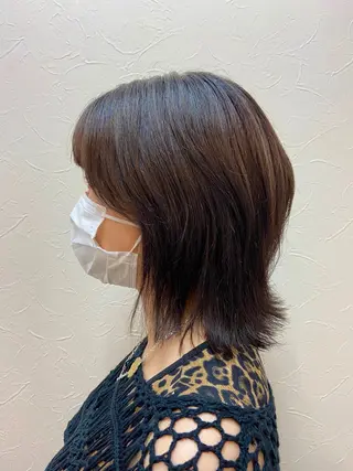 ミディアム 中川 真帆のヘアスタイル