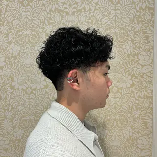 ミディアム パーマ メンズ 🐠寒色系×パーマ 櫻井　麿偉🐏のヘアスタイル