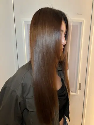 ロング 落合 智登世/ カラーモデル募集中のヘアスタイル