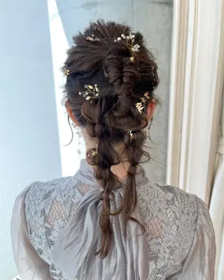 ロング ヘアアレンジ サソウ ユリエ🥥のヘアスタイル