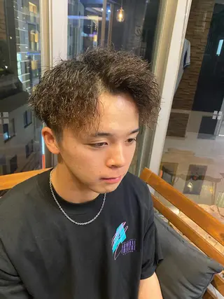 パーマ ヘアアレンジ メンズ men'slapis YUTOのヘアスタイル