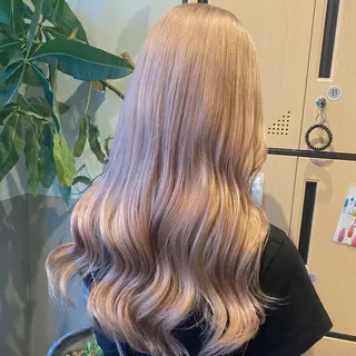 ロング カラー 透明感カラー/ 小顔カット/ミヅキのヘアスタイル