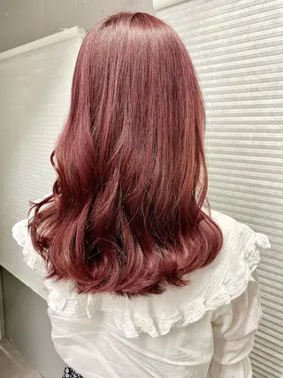 セミロング カラー きよはらちさき🍑 柔らかカラー🌱🫧のヘアスタイル