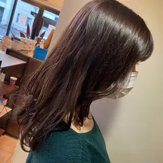 ロング カラー AIRFLOW所属・韓国ヘア ユイカのヘアスタイル