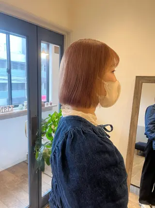 ミディアム カラー 上品な暖色/丸みボブ Chie🪷のヘアスタイル