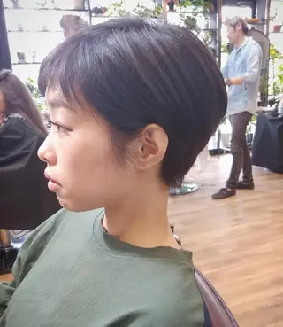 ショート カラー パーマ ヘアアレンジ ペスカ豊崎店　沖縄所属・ショート指名No.1 店長　清水のヘアスタイル