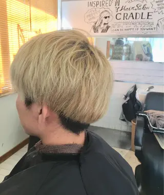 ミディアム カラー メンズ フリーランス Ryu-nosukeのヘアスタイル