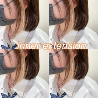 ショート 横浜🍒ルーツカラー エクステ／RIEのヘアスタイル