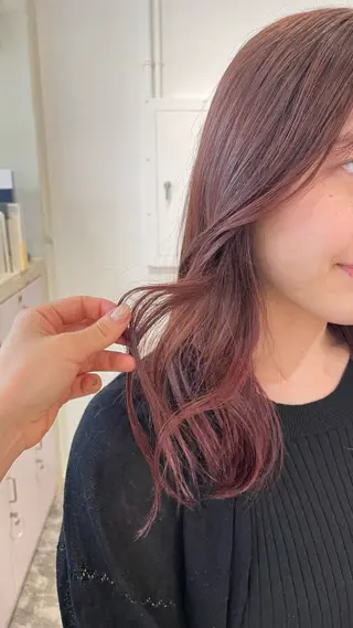 セミロング カラー Terve.竹内 視咲のヘアスタイル