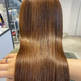 ロング 酸性ストレート・ メンズ  三原 楊子のヘアスタイル