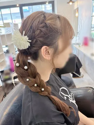 ヘアアレンジ 🍒しの🍒 ハイトーン/カットのヘアスタイル