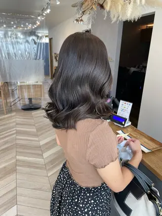 セミロング 永井 瑞穂のヘアスタイル