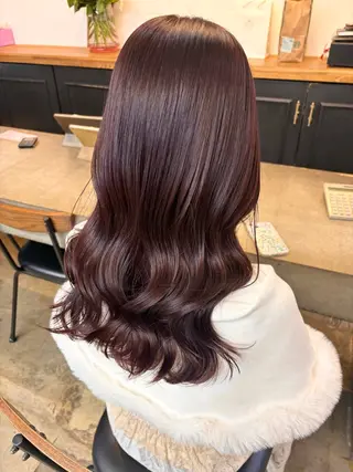 ロング カラー 韓国風レイヤーカット 🍒サンジキ アカリのヘアスタイル