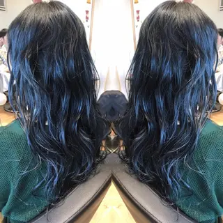 セミロング カラー 大久保 隆蔵のヘアスタイル