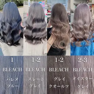 ロング カラー ヘアアレンジ 🩶【推しハイトーン 】yuzu🩶のヘアスタイル