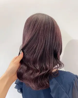 セミロング 🎀艶ブリーチカラー 🎀Fan.🎀秋山のヘアスタイル