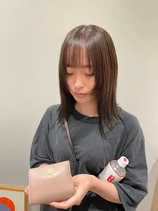 ミディアム カラー AMNESIA三軒茶屋所属・おがわ ともひさのヘアスタイル