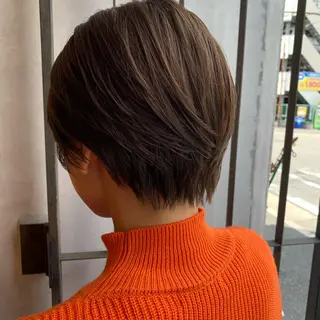 ショート 艶髪color💎髪 質改善ストレート大吉のヘアスタイル