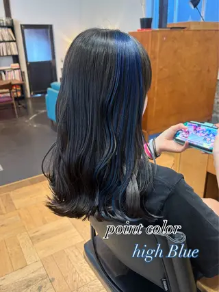 ロング カラー 《nico》 髙橋秋花🖤🧡のヘアスタイル