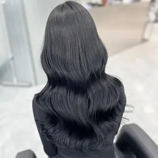 カラー 韓国風暗髪ヘア🤍 🫧MIREIのヘアスタイル