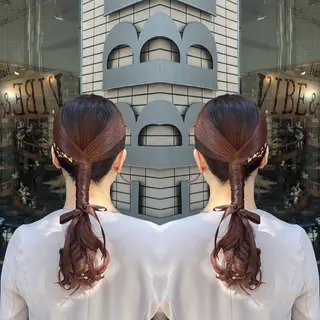 ロング ヘアアレンジ レイヤー/ボブ/ ミニボブ/AOIのヘアスタイル