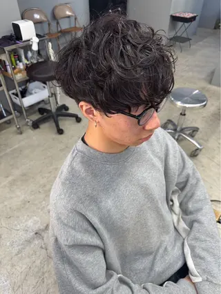 ショート パーマ メンズ メンズ専門サロン wokeのヘアスタイル