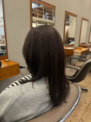 ミディアム 似合わせ透明感カラー ／emiのヘアスタイル