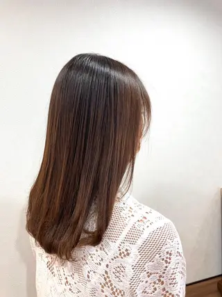 セミロング パーマ Annon プライベートサロンのヘアスタイル