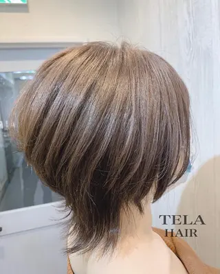 ショート カラー ヘアアレンジ HUENEST アカデミーサロンのヘアスタイル