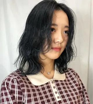 ミディアム カラー 🫧🇰🇷韓国ヘア レイヤー🐺Yutaのヘアスタイル