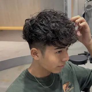 ショート パーマ ANNDER所属・遠藤惟斗/自由が丘/ 透明感カラー/パーマのヘアスタイル