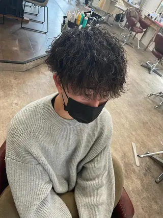 ショート パーマ メンズ パーマ美容師 /小泉賢徒のヘアスタイル