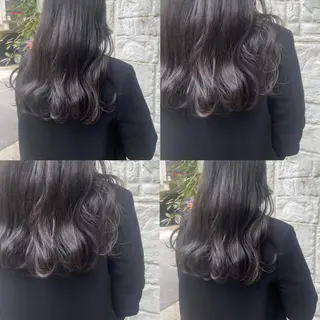 セミロング カラー カジュアルを女っぽく 𝗮𝘆𝗮𝗰𝗼のヘアスタイル