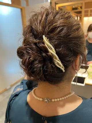 ミディアム ヘアアレンジ COMOREVI hair salon所属・KANA🌿透明感/ レイヤーcut🌿のヘアスタイル