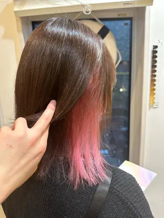 ミディアム カラー 🪼高評価🪼 💎柴崎の藤咲💎のヘアスタイル