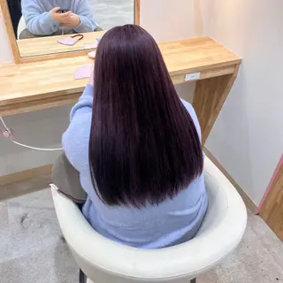 ロング カラー 望愛/レイヤー/ハイ トーン/デザインのヘアスタイル