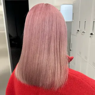 セミロング 🎀ハイトーン🎀 ケアブリーチmikuのヘアスタイル