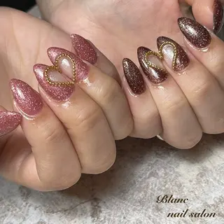 ミディアム Blanc ブランのネイルデザイン