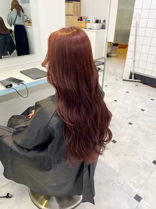 ロング カラー 🍒♡艶髪暖色カラー saaya♡🍒のヘアスタイル