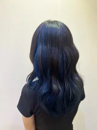 ロング 横浜/デザインカラー 派手髪/ヘアメ/まこのヘアスタイル