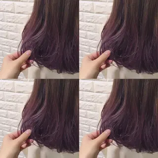 セミロング カラー knock【ノック】所属・烏丸韓国ヘア🇰🇷 ayaka🎀のヘアスタイル