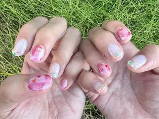 ネイル 個性派ニュアンス nuts nail所属・【池袋】nuts nail　なつみのネイルデザイン
