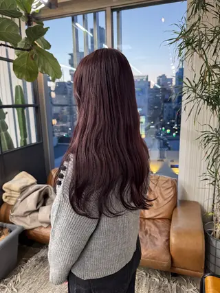 ロング カラー 森田遥奈/透明感カラ ー/似合わせカットのヘアスタイル