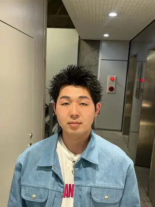 ショート カラー パーマ メンズ 🔥メンズ 特化🔥菊水皐暉🔥のヘアスタイル