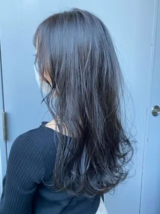 ロング カラー パーマ ヘアアレンジ メンズ キッズ ネイル マツエク・マツパ 韓国/トレンド レイヤー【101】のヘアスタイル