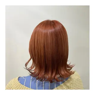 ミディアム カラー あべ ゆうかのヘアスタイル