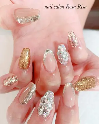 セミロング ネイル ネイルスタジオ シェイクユアハンズのネイルデザイン